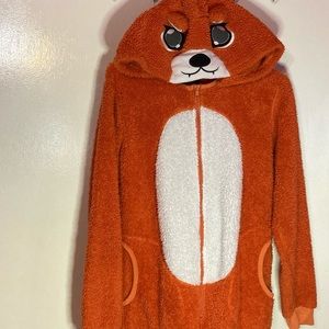 Orange fox onesie